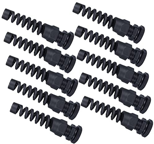 HOMOCONO 10stücke Kabelverbinder Mit Zugentlastung Wasserdichte Kabelgarnitur Für Außenanwendungen Verstellbarer Kabelschutz Für Sichere Stromverbindungen