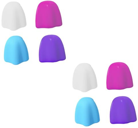 Generisch 2 Sätze Zahnpasta-kappe Pro Spender Automatisch Deckel Gummi Zahnpasta Kappe Toothpaste Squeezer Kappen Für Zahnpasta Zahnpasta-extruder Silikon in Lebensmittelqualität 4 Stück * 2