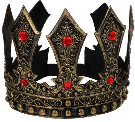 BESPORTBLE Krone Herren: Mittelalterliche Königskrone Für Männer Verstellbare Strass-krone Für Cosplay Geburtstagsfeiern Und Besondere Anlässe Leichtes Headdress Für Jungen Männer