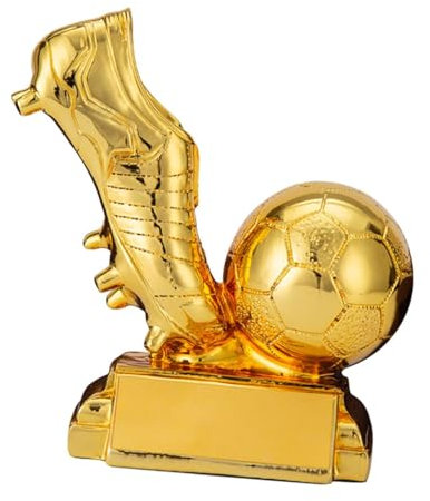 QSTDGVPW Desktop Ornament Soccer Trophy Award Schuhe für Die Verwendung von Zuhause Und Party, Goldbeschichtung