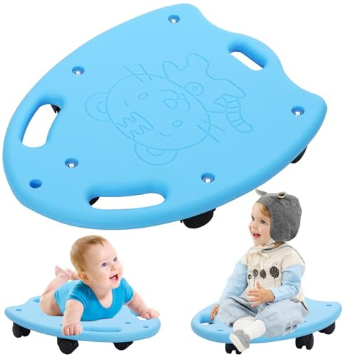 Siairo groß Rollbrett Balance Board Für Kinder, Kinder Sportgeräte Indoor Outdoor, Balance Scooter Board mit Haltegriffen und 5 Wälzräder