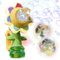 Sonnenblumen Seifenblasen-Pistole, Automatische Bubble Maschine, Glühende luftblasen Maschine, Wiederaufladbare tanzende Sonnenblumen Seifenblasenmaschine, für Jungen und Mädchen