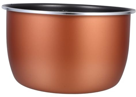 Hemobllo Electric Pressure Cooker Liner 5l Non-stick Aluminum Alloy Inner Pot Replacement for Rice Cooker, Thickened Dual Spray Coating Compatible Electric Cooking Pot for Household Use