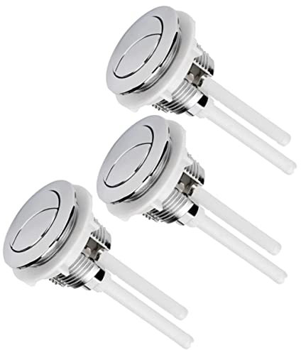 DECOMELODY Abs Toilettenspülknopf 38mm Dual Flush Drucktaste Verchromt Ersatz Wc Spülkasten Knopf Badezimmerzubehör Für Wassersparen Zuhause