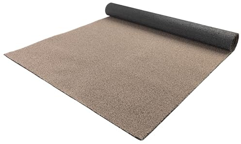 Primaflor Kunstrasen Color Wave B1 Taupe 200 x 500 cm – schwer entflammbarer künstlicher Rasen | UV-beständig & wasserdurchlässig | Event & Messe-Teppich | 8mm Höhe