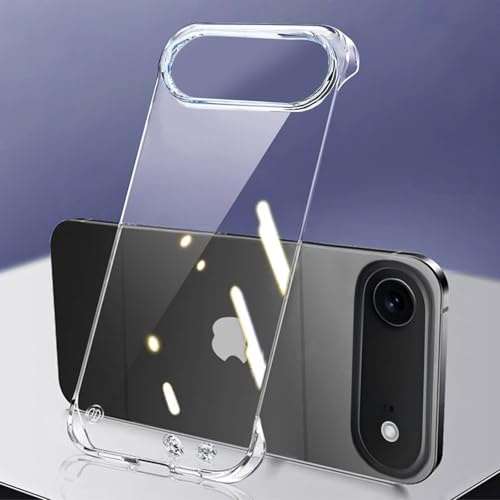 FAOMSEBS for iPhone Air Case Borderless Slim (Bare Metal Feel) [Ultra Thin as No Cover on] Rapid Heat Dissipation for iPhone Air Phone Case, Resilient Shockproof Cover 6.5'' 2025, Crystal Clear