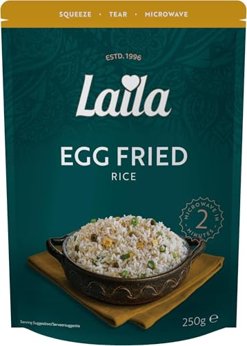 Laila Egg Fried Microwave Rice, 250g (Pack of 6)