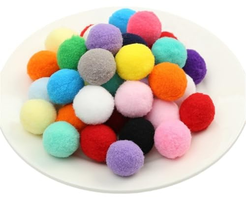 700 Stück Pompons zum Basteln – Weiche Filzkugeln, Flauschige Plüschkugeln, Mini Pompoms, Ponpons & Bommeln für DIY Handwerk, Nähen, Kleidung & Dekoration (68_Zufällige Mischung, 10 mm)