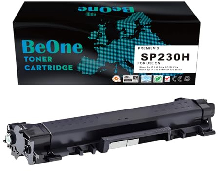 BeOne 1x SP230H 408294 Tonerkartusche Kompatibel mit Drucker Ricoh SP SP 230DNw SP 230FNw SP 230SFNw SP 230Series (1 Schwarz)