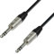 Adam Hall 4 Star Series Mikrofonkabel, Rean 6.3mm Stereo Klinke, 0.6m