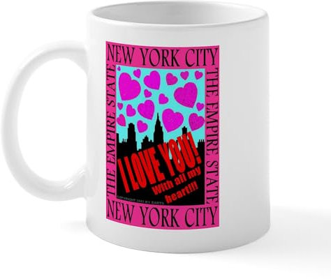 CafePress New York City I Love You Mug 11 oz (325 ml) Ceramic Coffee Mug