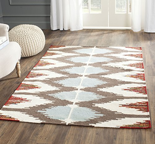 SAFAVIEH Dhurries Collection Accent Rug - 3' x 5', Multi, Handmade Flat Weave Wool, Ideal for High Traffic Areas in Entryway, Living Room, Bedroom (DHU647A)