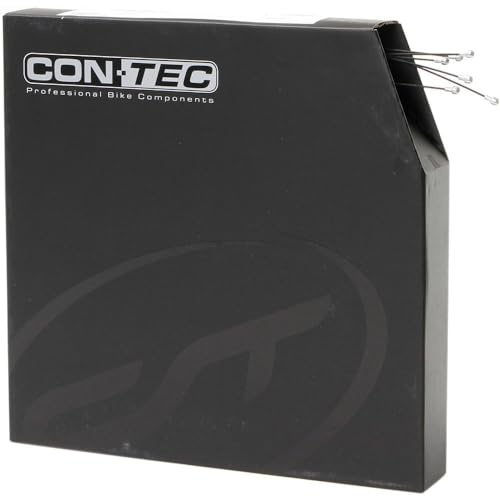 Diverse CONTEC Bremsinnenzug 'Stop++' Stahl, PTFE, Ø 1,5mm, 2000mm Lang, Werkstattbox 50 Stück, mit Birnennippel, Sporting_Goods Unisex Erwachsene, Schwarz, Einheitsgröße