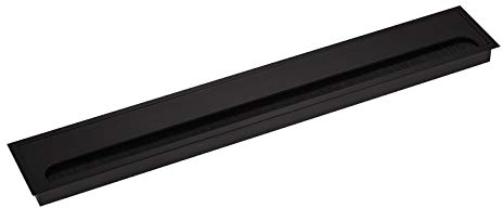 Entrée de câble SOTECH CAVO 500 x 80 mm carrée en aluminium anodisé noir entrée de câble