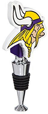 Team Sports America Minnesota Vikings Hand-Painted Team Logo Bottle Stopper