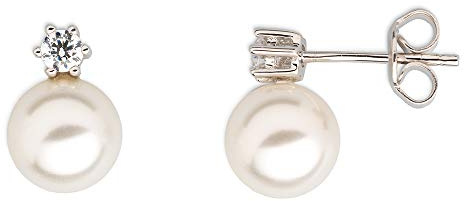Xenox XS5261 Ohrringe Ohrstecker Pearl Dreams Silber Weiss Ø 8 mm