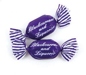 Kingsway Retro Boiled Sweets - Blackcurrant Liquorice - Wedding / Party Bag 1kg