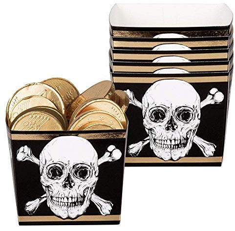 Boland B.V. 6 Cajas de cartón Pirata Jolly Roger 40 cl