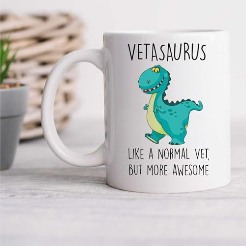 60 Second Makeover Limited Vetasaurus Mug Vet Dinosaur Fathers Day Funny Mug Present Birthday Christmas