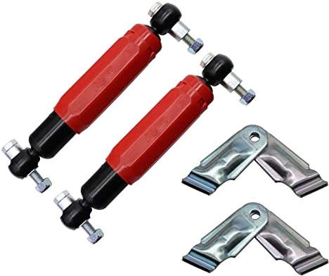 2er Set Alko Octagon Plus Red Achsstoßdämpfer Stoßdämpfer Anhänger rot inklusive Halter für Euro-Achsen 244086 244.086 244 086