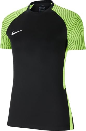 Nike Women's Dri-FIT Strike II Short Sleeve Jersey, Black/Volt/White, S