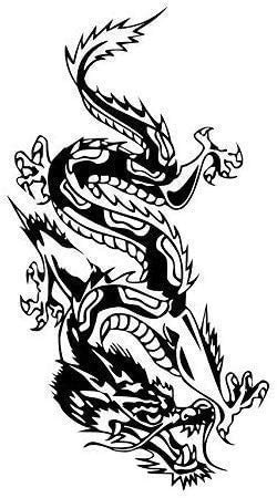 Oriental Dragon Wall Stickers Children'S Room Decoration Printing Vinyl Detachable Animal Decal Poster Wall Artist Decoration 43X80Cm