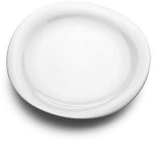 Georg Jensen Cobra Lunch-Teller, Porzellan, 4 Stück
