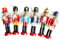 Richolyn 6-Teiliges Set Nussknacker Holzanhänger, Weihnachten Figur Baumbehang Dekofigur Einzigartig Weihnachtsschmuck Für Weihnachtsbaum Ornamente