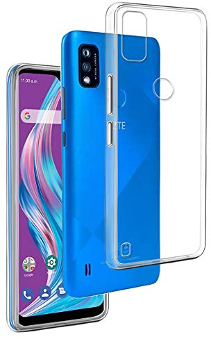 REY Cover in Gel TPU Trasparente per ZTE Blade A51, Ultra Sottile 0,33 mm, Morbido Flessibile, Custodia Silicone