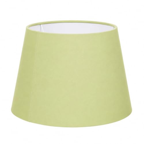 Loxton Lighting Cotton Drum Shade – Easy Fit ES/BC Shade for Living Rooms, Bedrooms, hallways and Kitchens (SAGE) (10' SAGE)