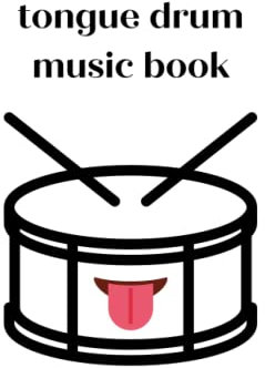 Tongue drum sheet music book: Music book for writing down 60 different songs – 6x9 - for entering notes or tongue letters