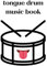 Tongue drum sheet music book: Music book for writing down 60 different songs – 6x9 - for entering notes or tongue letters