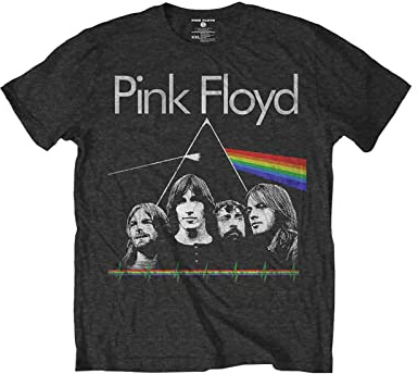 Pink Floyd Kids T Shirt Dsoth Band & Pulse Official Charcoal Grey Ages 3-14 Yrs, Charcoal, M/7-8 Years