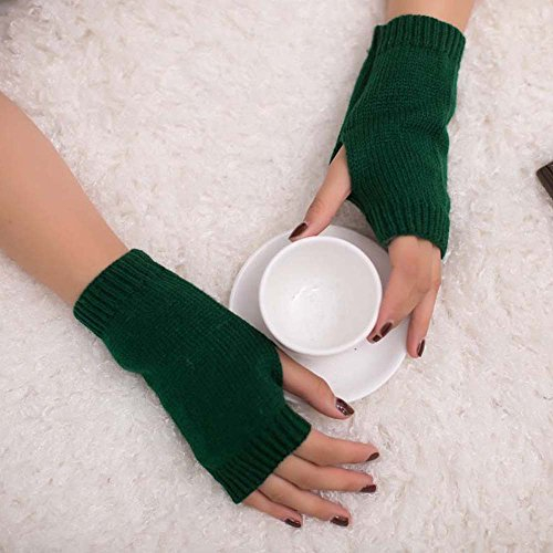 Strickhandschuhe Damen Winter Armstulpen Armwärmer Stulpen für Damen Winter Warm Länge Ärmel Fingerlose Handschuhe Lange Stricken Armstulpe
