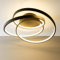 Lightbox schwarze Deckenlampe - dekorative LED Deckenleuchte - inkl. Leuchtmittel - mit warmweißem Licht (3000 K) - Helligkeit 4700 Lumen - 40cm Durchmesser - aus Metall/Kunststoff