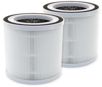 PUREBURG BREEVA A1 Replacement True HEPA Filter Compatible with TCL BREEVA A1 & A1W Air Purifiers Breeva A1F,H13 Activated Carbon,2-Pack