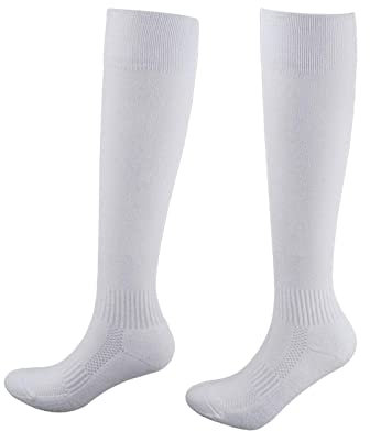 harayaa Fechtsocken Unisex-Fechtsocken für schützende Fechtstrümpfe für Sportler, Weiß, XS