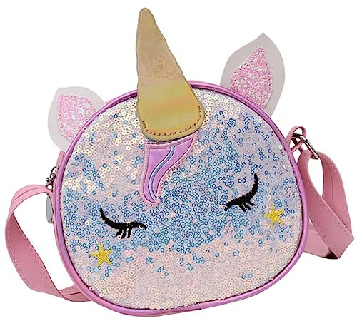SHERCHPRY Kinderspielzeug Einhorn-Umhängetasche Umhängetasche Geldbörse Für Damen Geldbörse Für Kinder Damen-Rucksack Handtasche Tasche Für Teenager-Mädchen Kleine Mädchen-Taschen