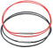 2 Stück Herren-Halskette aus Leder, 2mm/50cm Halskette aus Kunstleder Geflochten, Kunstleder Halskette, Lederband Kette mit Edelstahl Verschluss, Geschenke für Männer, Freunde (Schwarz und Rot)