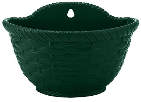 Hxiaen Macetas para colgar en la pared, macetas de plástico semicirculares, macetas colgantes para colgar en la pared, macetas de succión automáticas, hidroponía, flores, rejilla de montaje en pared