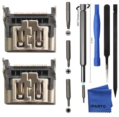 iParto Lot de 2 connecteurs HDMI de rechange pour Sony Playstation 5 PS5