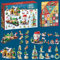 Adventskalender 2024 für Kinder Erwachsene, Weihnachts Adventskalender Bauspielzeug Set, 24 Stück Klemmbausteine Weihnachtsspielzeuge inkl. Santa Claus Weihnachtsbaum Zug Haus, Kompatibel mit Lgo