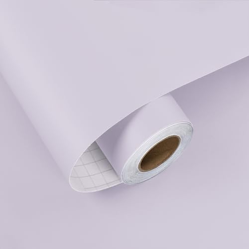 HotDecor Papier Peint Violet Clair Papier Adhesif Pour Meuble Papier Peint Adhesif Mural Rouleau Adhesif Decoratif Violet Revetement Adhesif Meuble Papier Peint Chambre Enfant Salon 60cm x 300cm