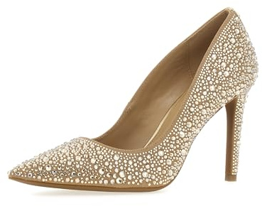 Michael Kors 40R4HNHP2S-740 Alina Flex HIGH Pump Women Pale Gold UK 3.5
