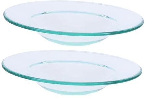 Amosfun 2pièces Coupelles Verre Transparent pour Brûleur à Cire Accessoires pour Lampes Récipients pour Chauffe-huiles Et Fondants Parfumés