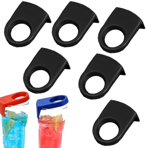 6 Stück Mini-Bierflaschen-Schnappverschluss aus Kunststoff, Trink-Clips, Flaschenschnalle, Flaschenschnalle, Bier-Cocktail-Schnapp-Bar, Getränkehalter, Getränkeflaschen-Clips für Bar, Küche,