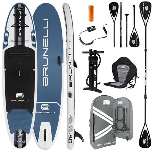 BRUNELLI 10.8 Windsurf Woven X Fusion Double Layer iSUP Board aufblasbar Stand Up Paddle Surfboard 325cm Set