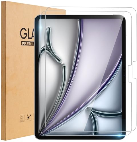 TopEsct Schutzfolie für ipad Air 13 Zoll M2 und iPad Pro 13 Zoll M4, 9H Gehärtetem Displayschutzfolie für iPad 13 Zoll (2024),9H Schutzglas-Klar (1)