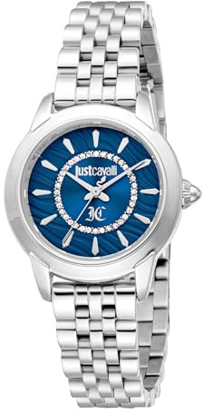 Just Cavalli Animalier JC1L333M0015 Damen-Armbanduhr, silberfarben, silberfarben, Armband