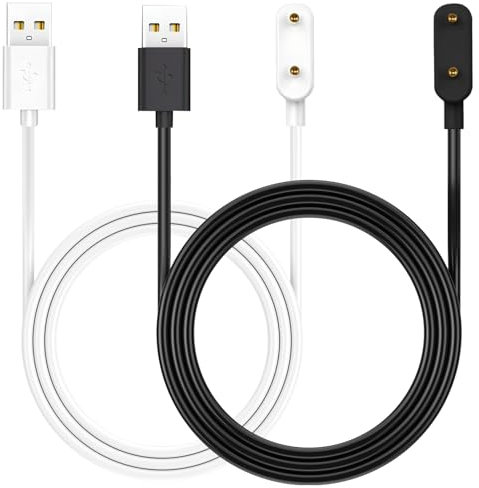 2 Pezzi Caricatore Cavo Compatibile con Honor Band 6/Watch ES, Huawei Watch Fit, Huawei Band 7/6/ 6 Pro, Huawei 4X Smartwatch, Cavo Ricarica Smartwatch, Caricatore Magnetico 2 Pin Cavo di Ricarica